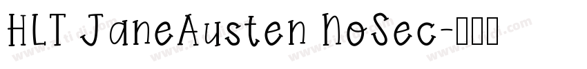 HLT JaneAusten NoSec字体转换